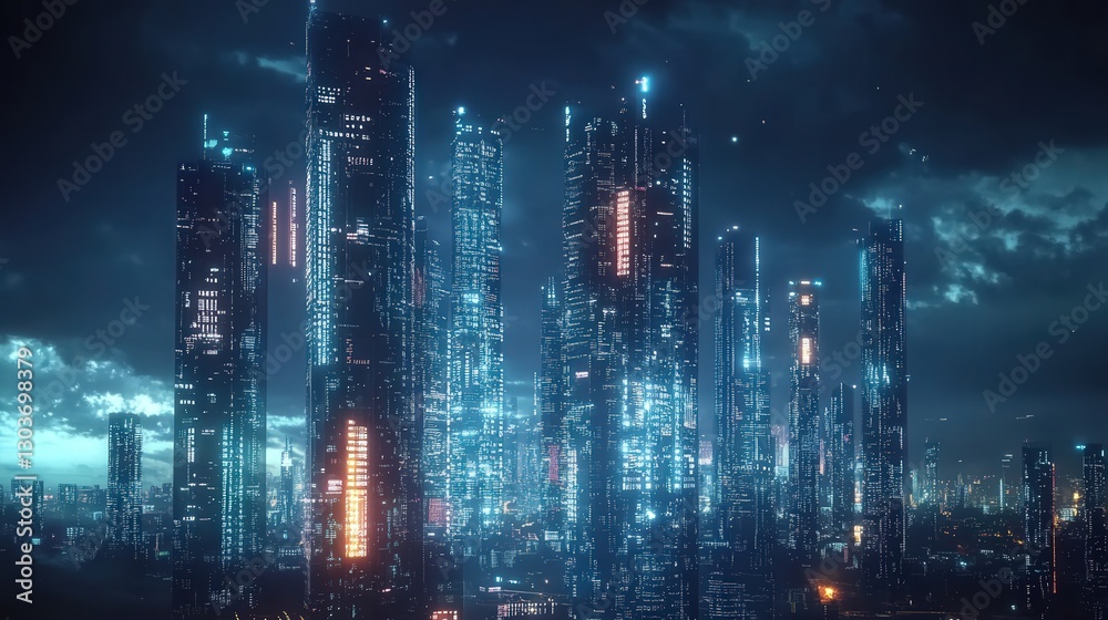 Fototapeta premium Blockchain Explorer Interface Showing Real-Time