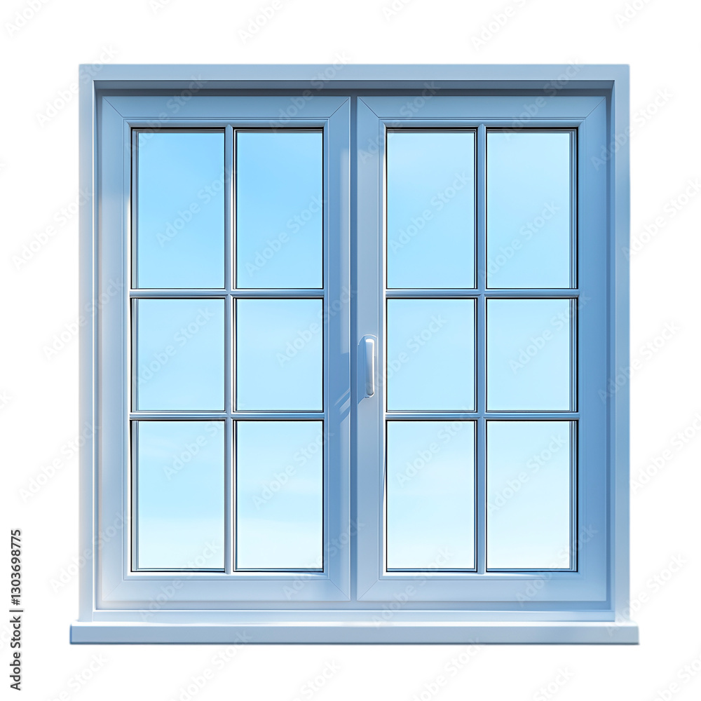 White window panes blue sky view home improvement White window panes blue sky view home improvement