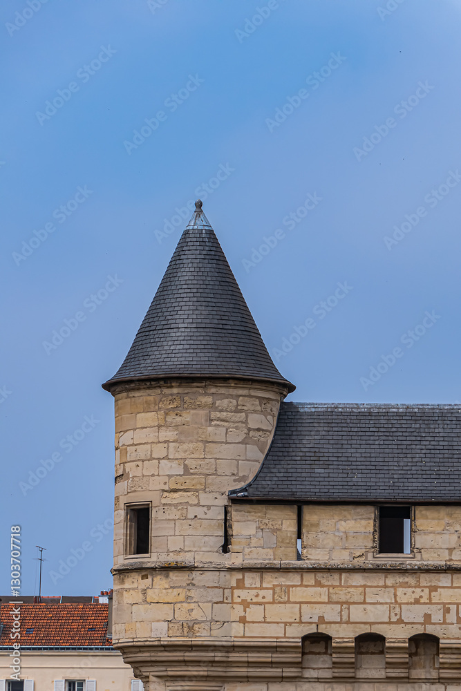 Vincennes Castle (Chateau de Vincennes) - massive XIV - XVII century French royal fortress in the town of Vincennes, Paris.