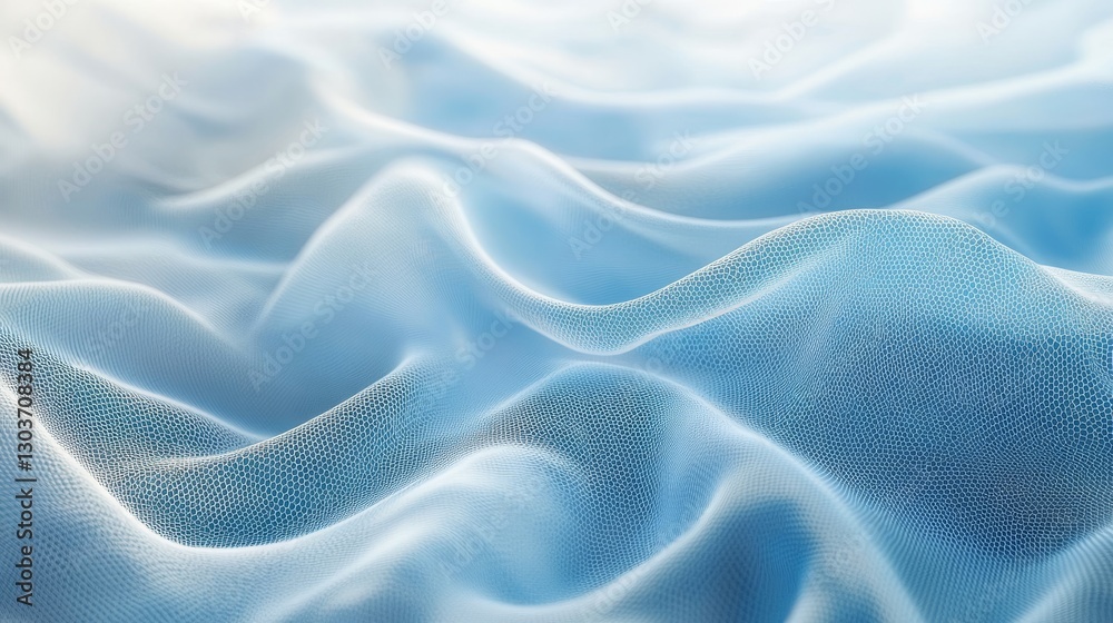 Obraz premium Abstract blue fabric with a slightly blurred shallow depth of field