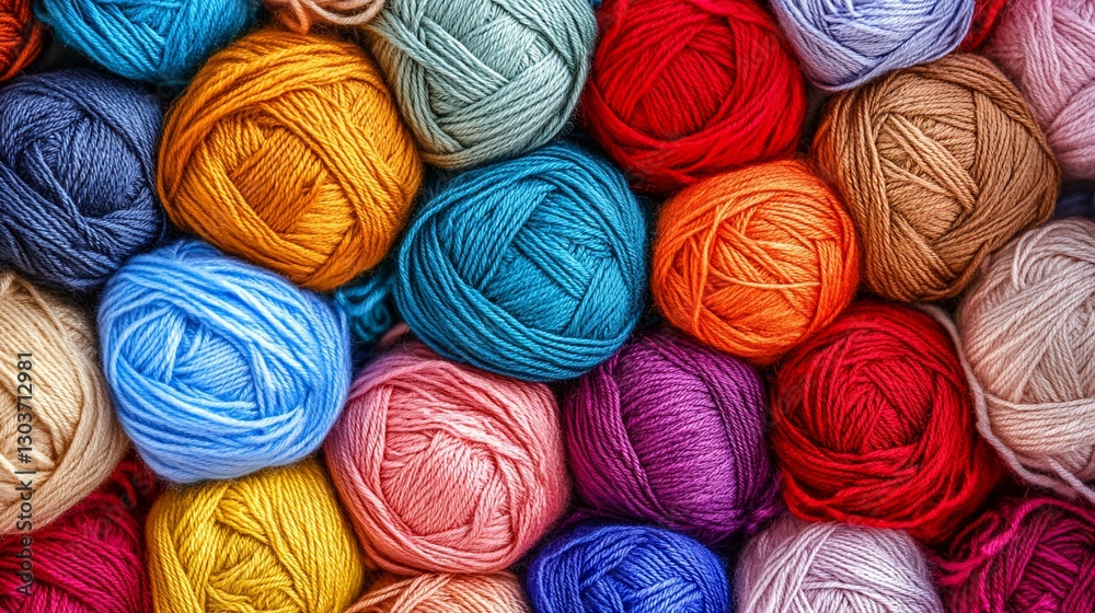 A Colorful Collection of Yarn Balls: A Vibrant Tapestry of Texture and Hue A Colorful Collection of Yarn Balls: A Vibrant Tapestry of Texture and Hue