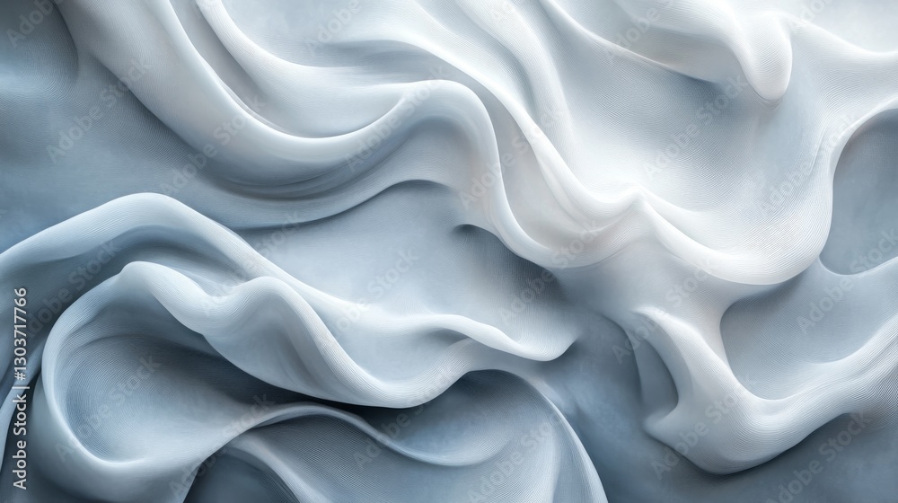 Obraz premium Flowing light and shadow across soft fabric textures illustrated here