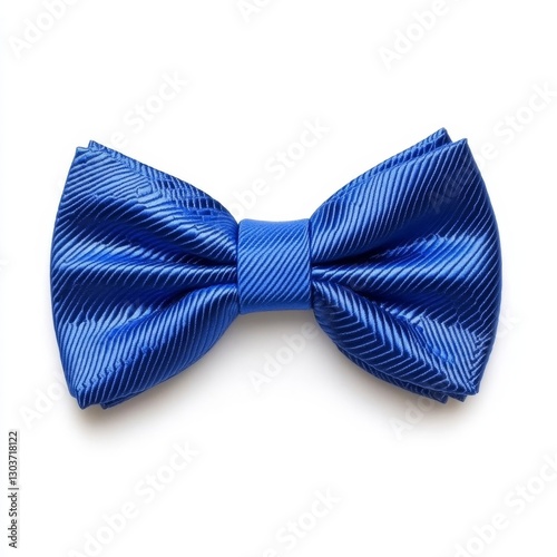 blue stylish bow tie isolated on white background