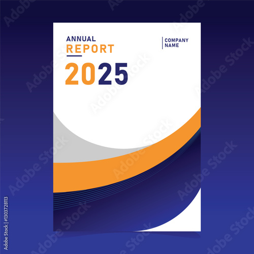 Abstract annual report corporate business template paper