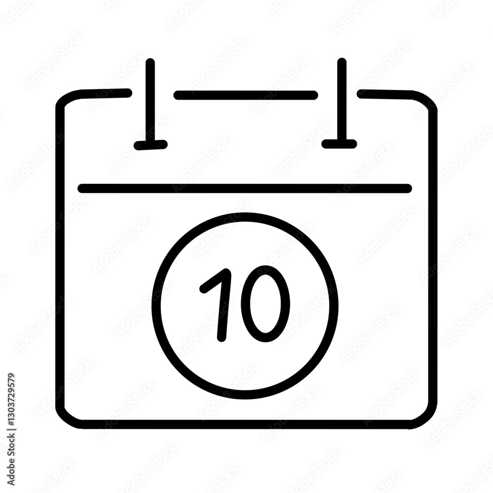 Time, date and address line icon Time, date and address line icon