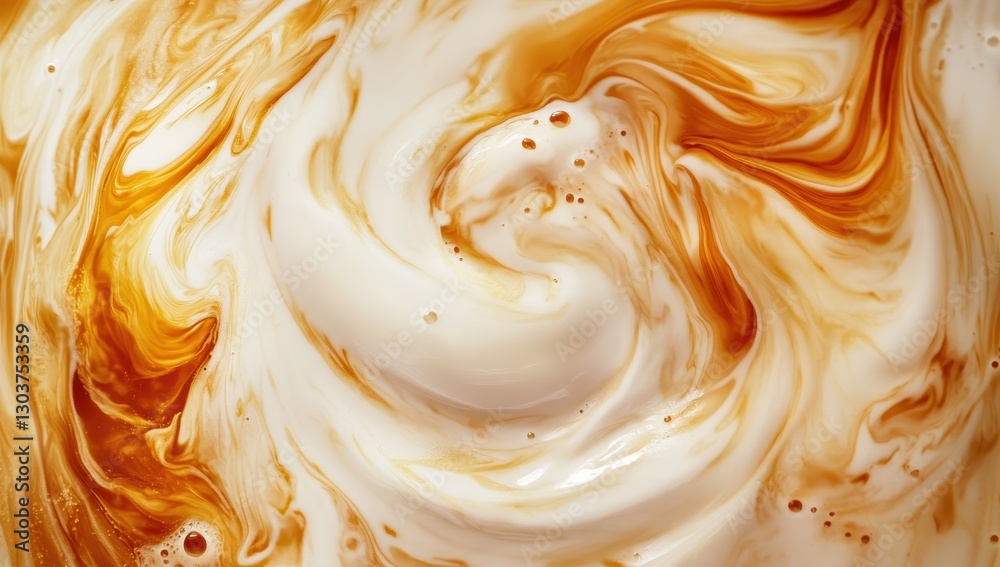 Swirling Patterns of Cream and Coffee Create a Beautiful Abstract Texture with Warm Tones and Fluid Motions in a Captivating Imagery Swirling Patterns of Cream and Coffee Create a Beautiful Abstract Texture with Warm Tones and Fluid Motions in a Captivating Imagery
