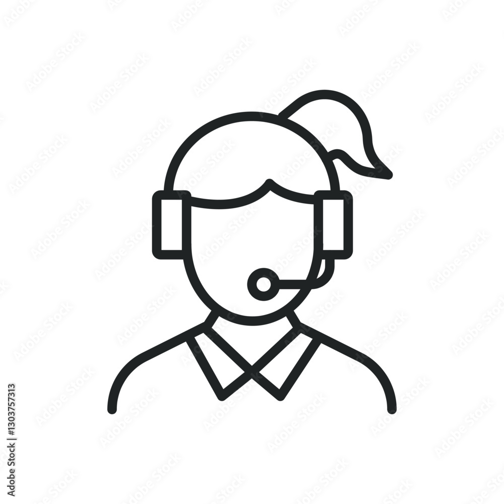 Customer service thin line icons. Editable stroke and Perfect pixel on transparent background Customer service thin line icons. Editable stroke and Perfect pixel on transparent background