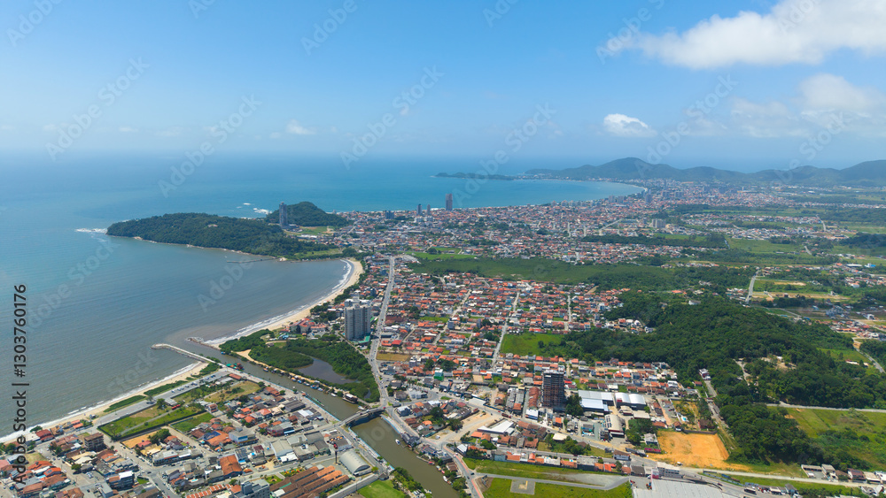 Naklejka premium City of Penha, in Santa Catarina, Brazil.