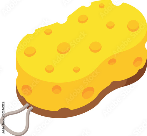 Bath hygienic washcloth vector illustration