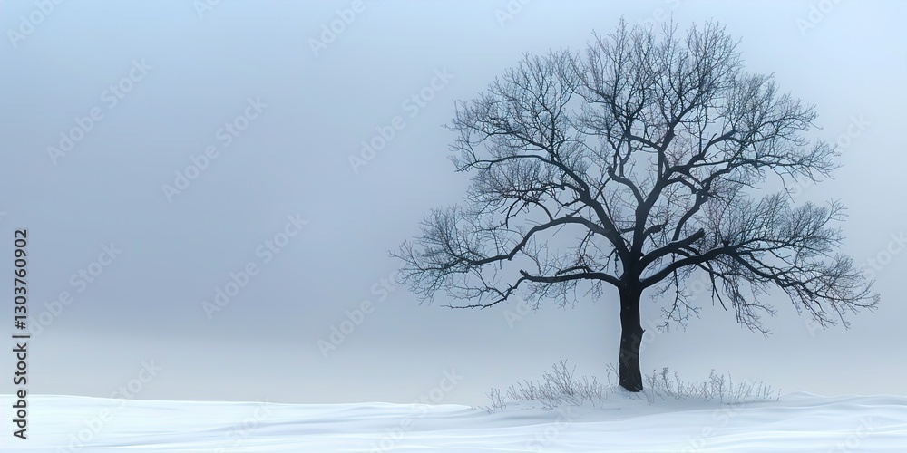 Fototapeta premium tree in snow