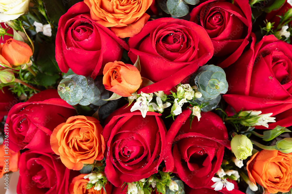 Obraz premium roses as present at horizontal composition