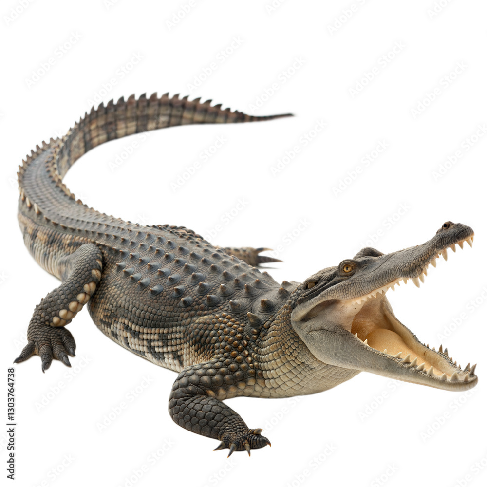 Naklejka premium Crocodile AI Generated Image