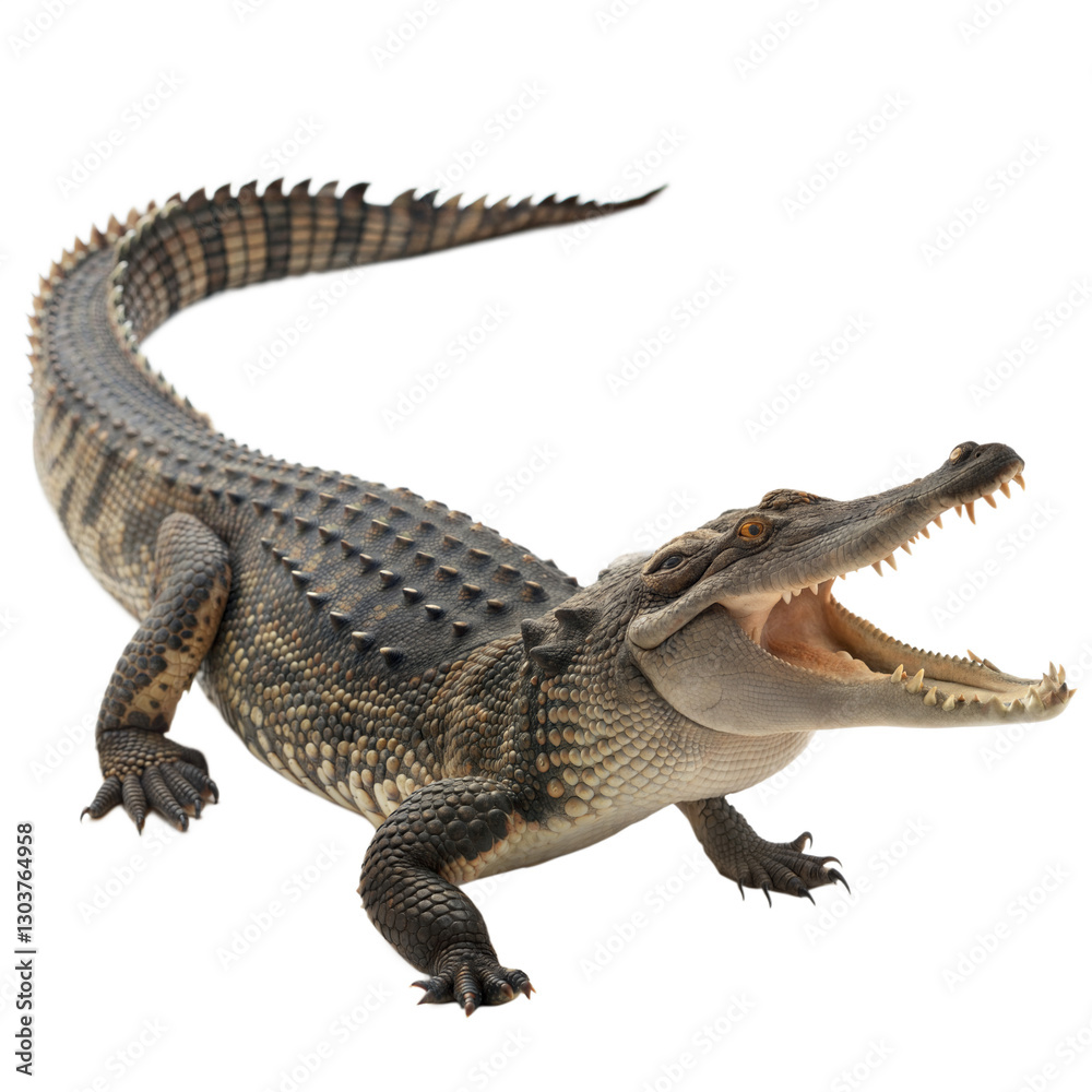 Naklejka premium Crocodile AI Generated Image