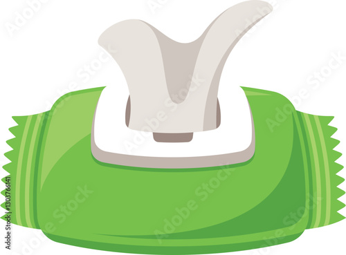 Wet napkins pack vector illustration