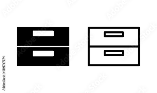 Archive folders icon logo design. Document vector icon. Archive storage icon.