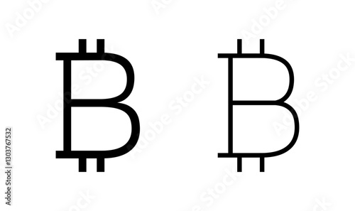 Bitcoin icon logo design. bitcoin sign and symbol. payment symbol. cryptocurrency logo