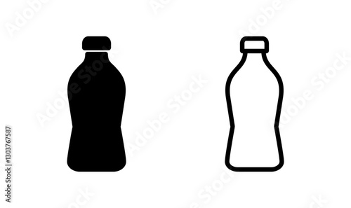 Bottle icon logo design. bottle sign and symbol