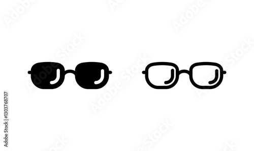 Glasses icon logo design. Glasses sign and symbol