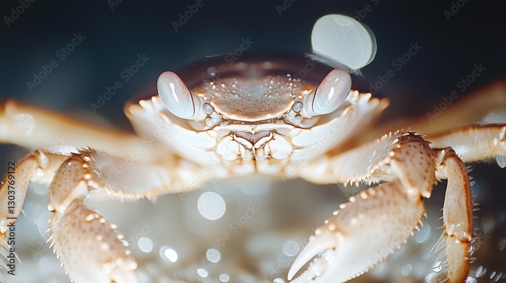 Close-up crab encounter underwater world nature photography marine environment macro view wildlife exploration Close-up crab encounter underwater world nature photography marine environment macro view wildlife exploration