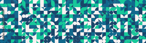 Graphic geometric pattern with minimal shapes and trendy design. Perfect for posters, seamless backgrounds, or textile prints with abstract simplicity.