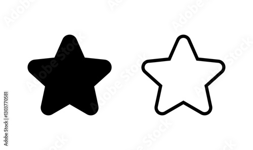 Star icon logo design. rating sign and symbol. favourite star icon
