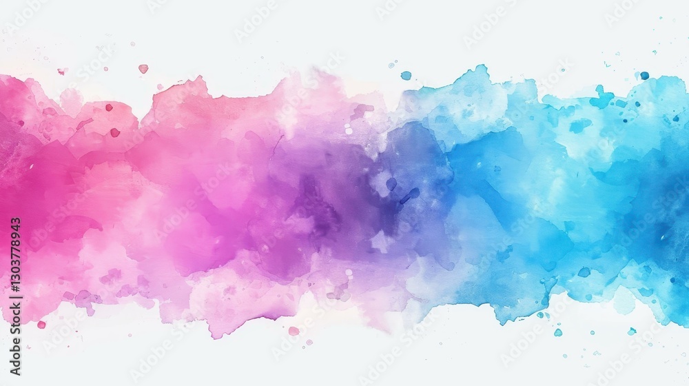 Fototapeta premium Discover vibrant handpainted watercolors featuring dynamic drops and splashes, perfect for unique cover designs and more.