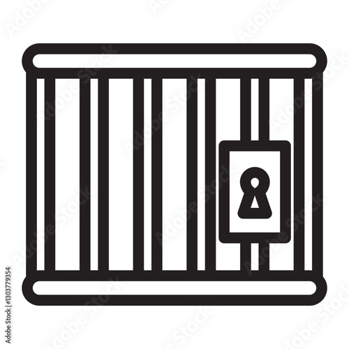 jail Line Icon