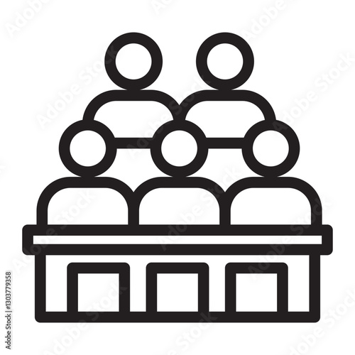 jury Line Icon