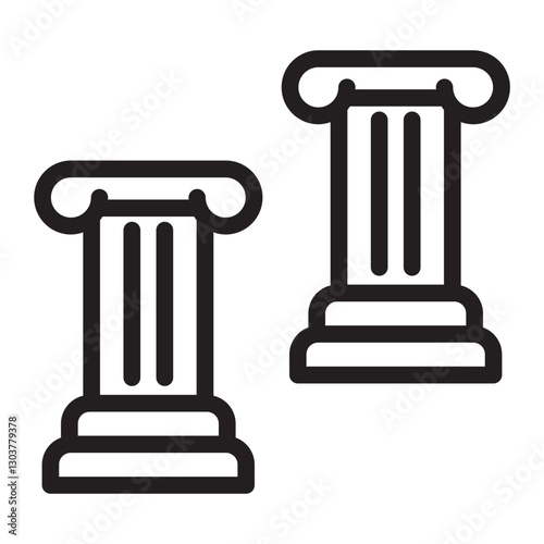 pillar Line Icon