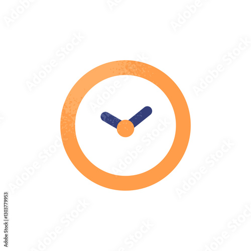 タイムマネジメントやスケジュール管理など、時間に関する表現に使える時計のアイコン。