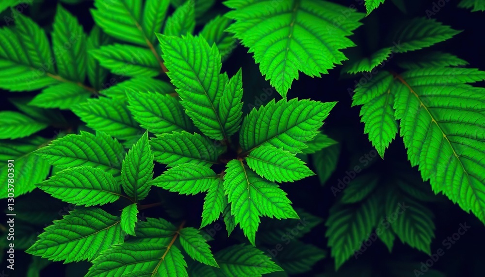 Vibrant green leaves, intricate details, sharp focus, flora, nature Vibrant green leaves, intricate details, sharp focus, flora, nature