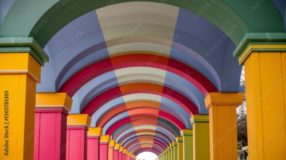 custom made wallpaper toronto digitalColorful arches in a vibrant architectural design creating a lively atmosphere