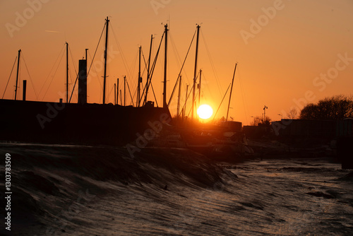 Leigh on Sea low tide sunset