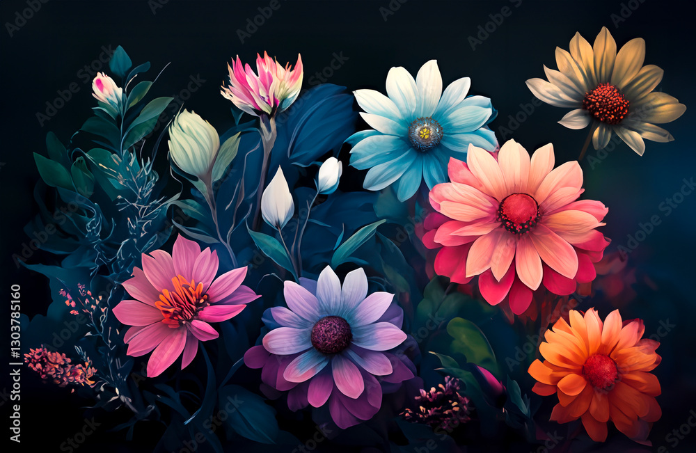 Abstract floral background