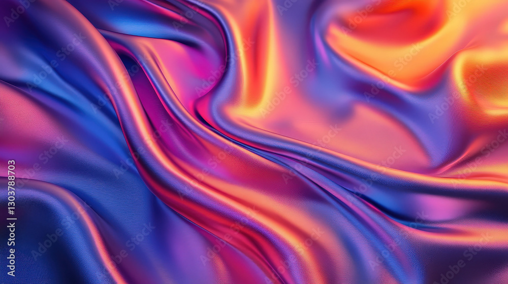 Fototapeta premium Vibrant Rainbow Silk and Light Effects ,Commercial Background ,LGBTQ+ Pride