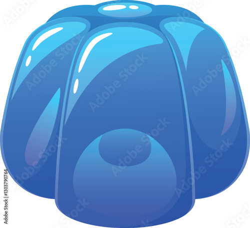 Sweet vitamin jelly vector illustration