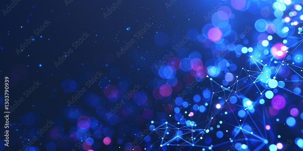abstract blue background with bokeh abstract blue background with bokeh