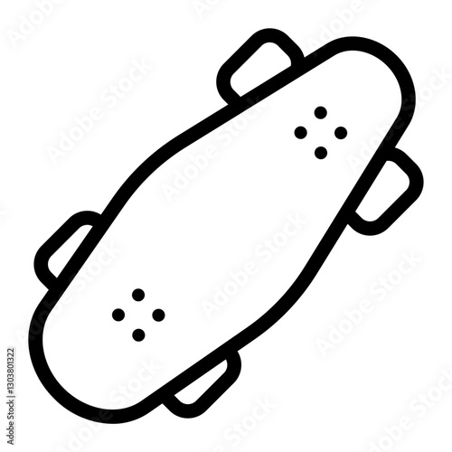 longboard Line Icon