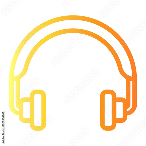 music Line Gradient Icon