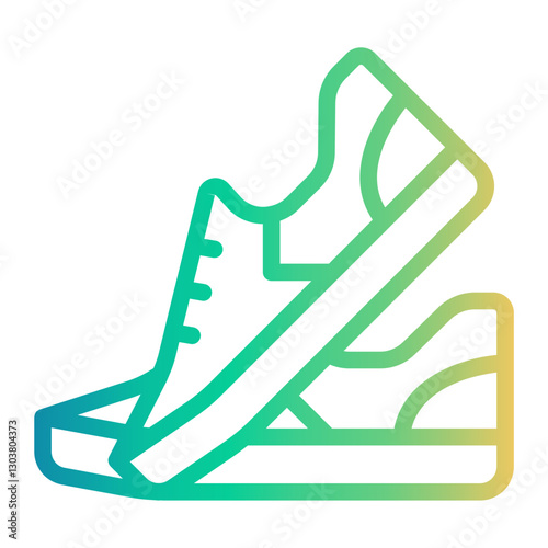 shoes Line Gradient Icon