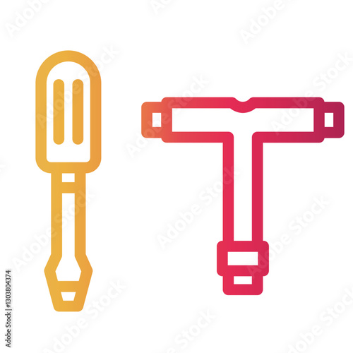 screwdriver Line Gradient Icon