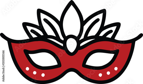 carnival mask vector illustration