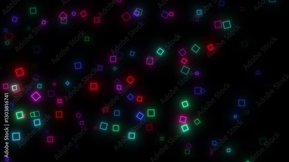 Geometric Shape, Digital Technology High Tech Background Animation Geometric Shape, Digital Technology High Tech Background Animation
