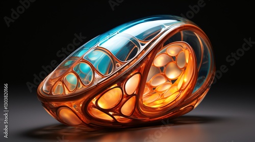 A living energy cocoon that glows and shifts in unknown patterns