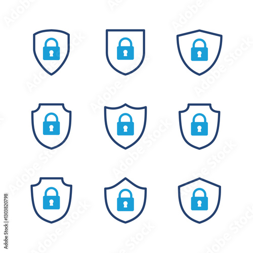 Security icon set. protection icon. privacy. vpn