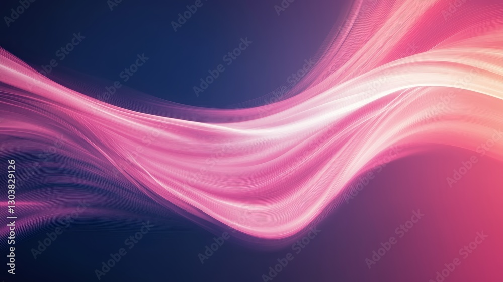Fototapeta premium Abstract Pink and Purple Flowing Wave Design