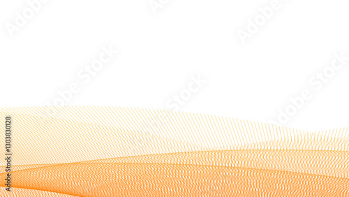 yellow transparent particle wave abstract background