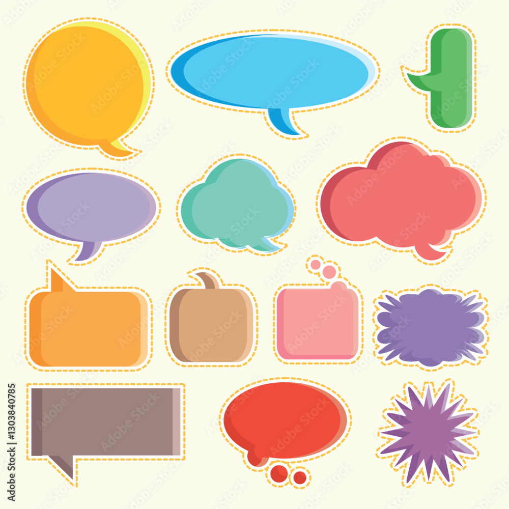 Speech bubbles text collection Speech bubbles text collection