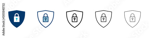 Security icon vector isolated on white background. protection icon. privacy. vpn