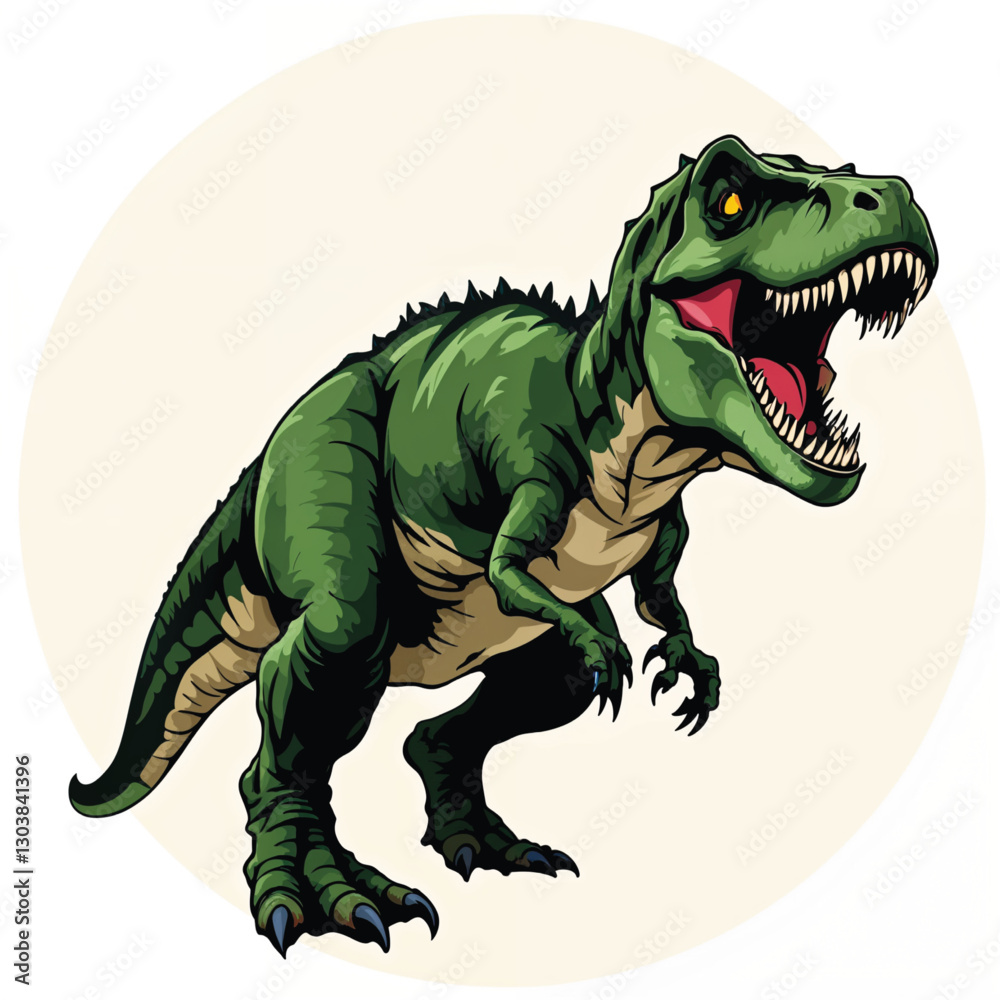 Fototapeta premium tyrannosaurus dinosaur vector illustration